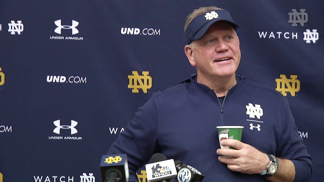 @NDFootball | Brian Kelly Press Conference Spring Practice (2019)