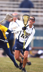 Irish Rally For A 12-11 Win Over Connecticut Junior midfielder Alicia Billings brings a six-game scoring streak into this week's games against Delaware and Syracuse.