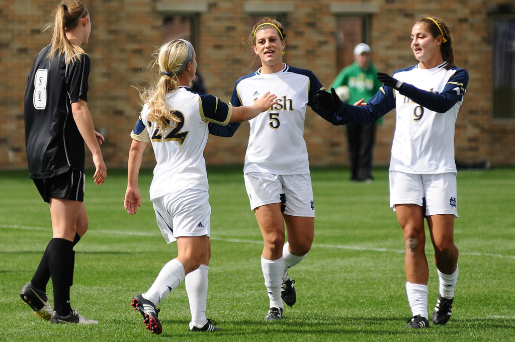 Notre Dame Women's Soccer vs Oakland on 09-23-2012
