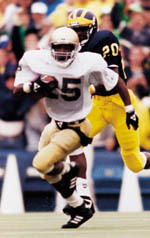 Summer Football Fix…Greatest College Athletes Raghib "Rocket" Ismail was a two-time first-team All-American.