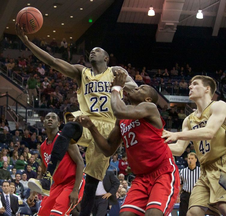 Jerian Grant scored 12 points in the final 45 seconds of regulation in Notre Dame's 104-101 five-overtime win over Louisville on Feb. 9.