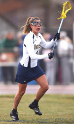 Irish Drop Heartbreaking 8-7 Game To Rutgers On Last-Second Goal Jillian Byers scored five times but it wasn't enough as Notre Dame lost a heartbreaking 8-7 decision to Rutgers.