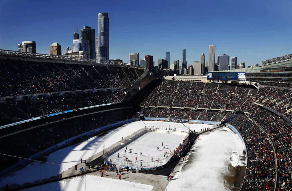 Notre Dame Men's Ice Hockey v Miami at Hockey City Classic on 02-17-2013