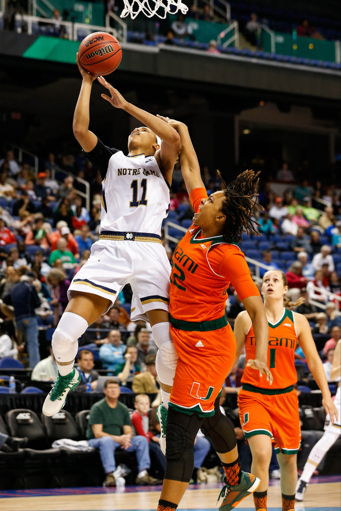 No. 21 Miami, 67 vs. No. 2 Notre Dame, 78