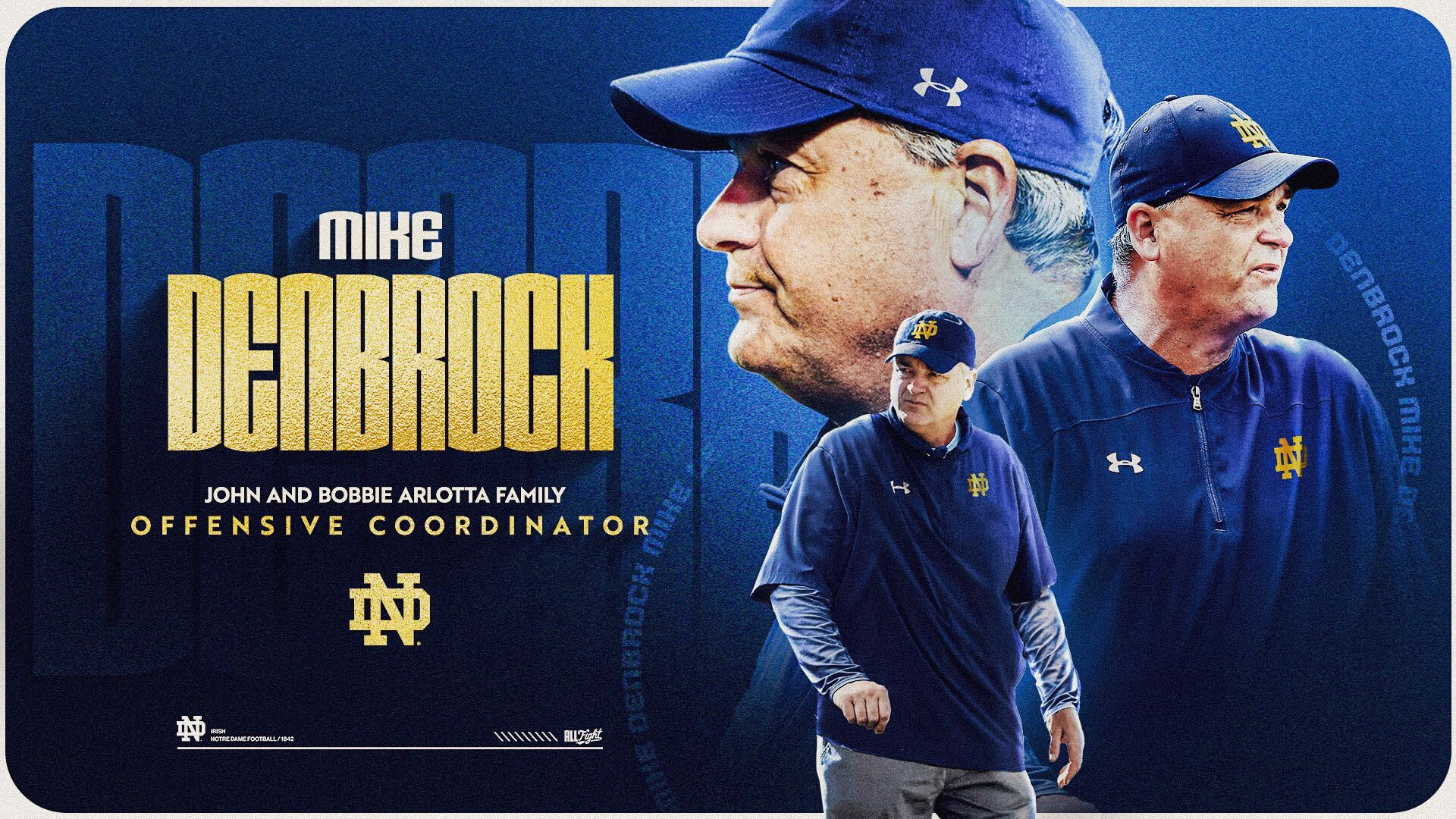 Mike Denbrock Named John And Bobbie Arlotta Family Offensive Coordinator Mike Denbrock Named John And Bobbie Arlotta Family Offensive Coordinator