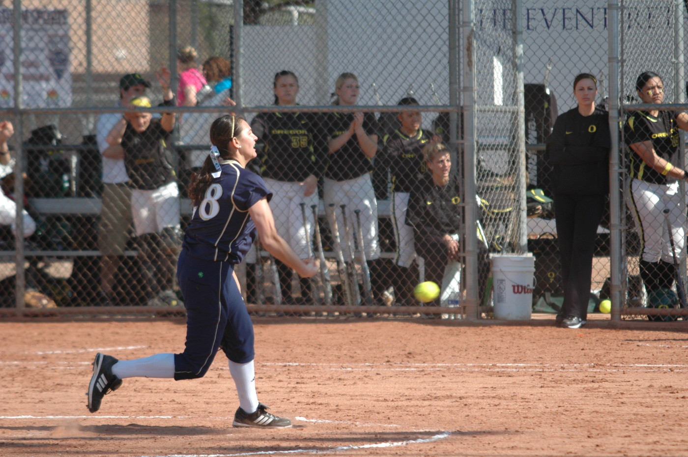 Irish Fly Past Eagles To Sweep Home Opener Brittany O'Donnell picked up the game-two win against Eastern Michigan to improve to 5-1 on the season.