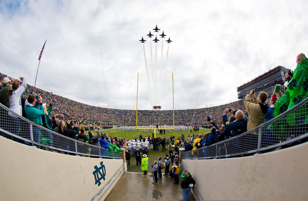 Notre Dame vs. Navy (USATSI)