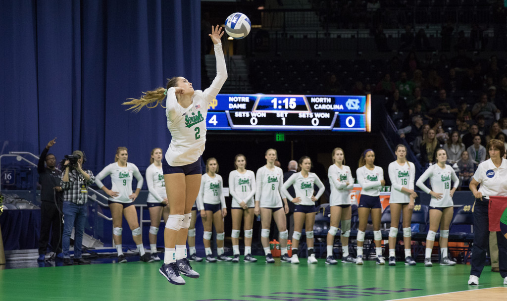 Notre Dame Volleyball vs. No. 8 UNC