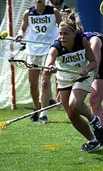 Senior Jess Mikula and the Notre Dame women's lacrosse team closes the regular season versus Ohio State on May 7.  The starting time has been changed from 1:00 p.m. (EST) to 12:00 noon (EST).