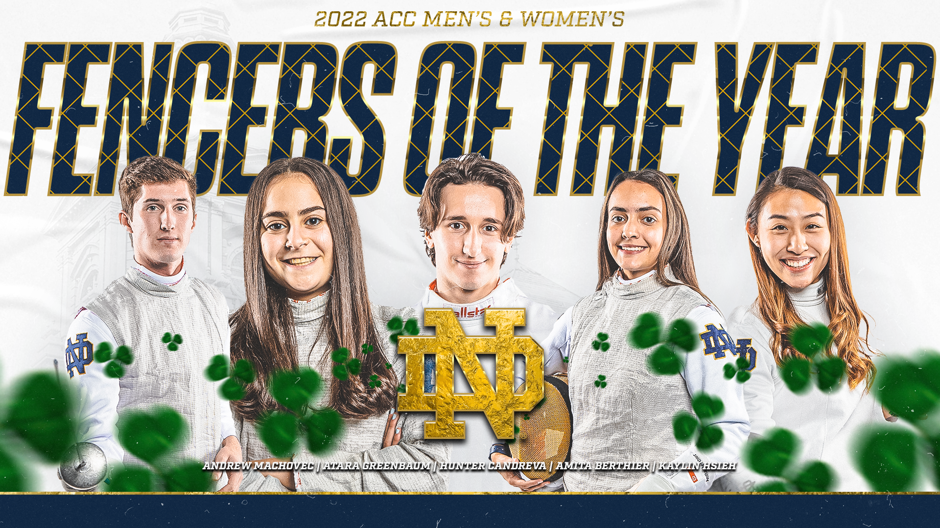 Five Irish Named Fencers of the Year Five Irish Named Fencers of the Year