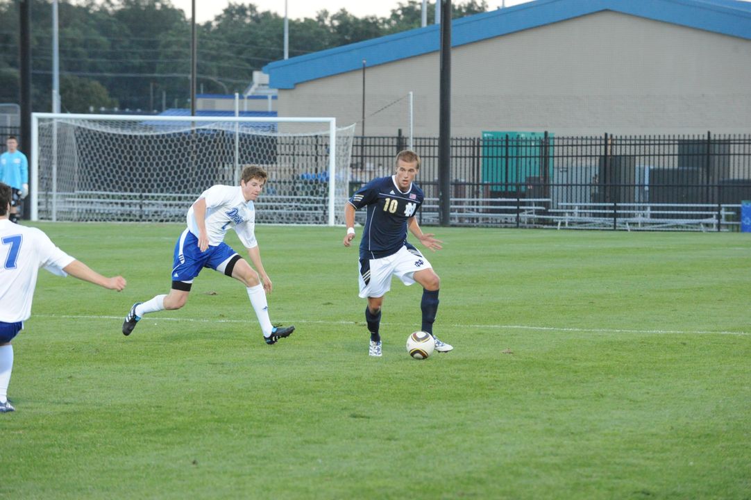 Senior midfielder Chris Sutton and the Fighting Irish will face a challenging schedule during the 2011 season.