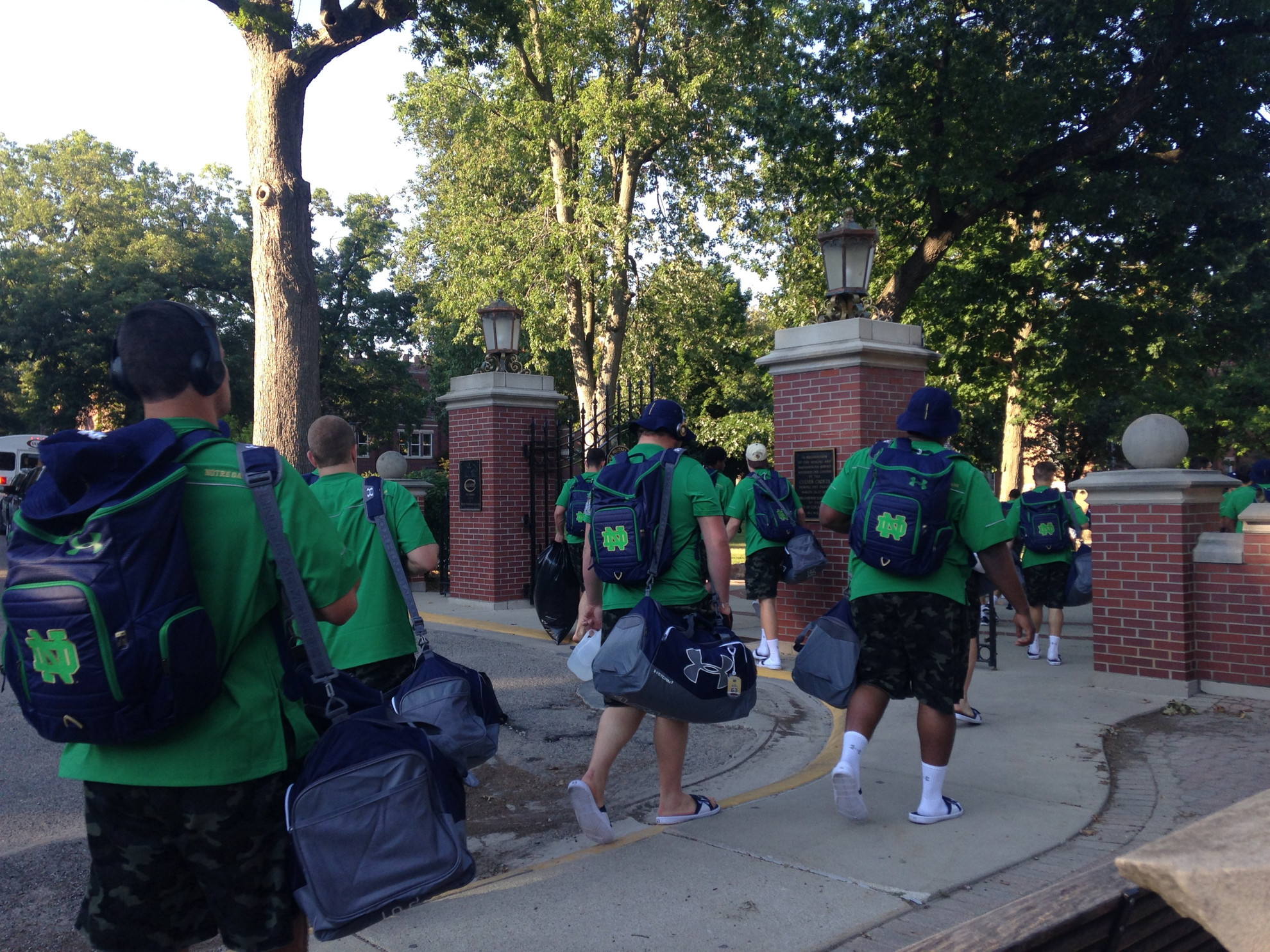 Preseason Practice Update – August 6 The Notre Dame football team arrived at Culver Academies on Thursday evening to begin preseason practice.