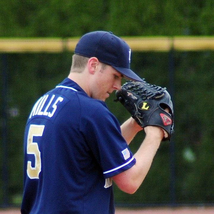 Notre Dame senior David Mills tossed 3.0 scoreless innings of relief Sunday afternoon.