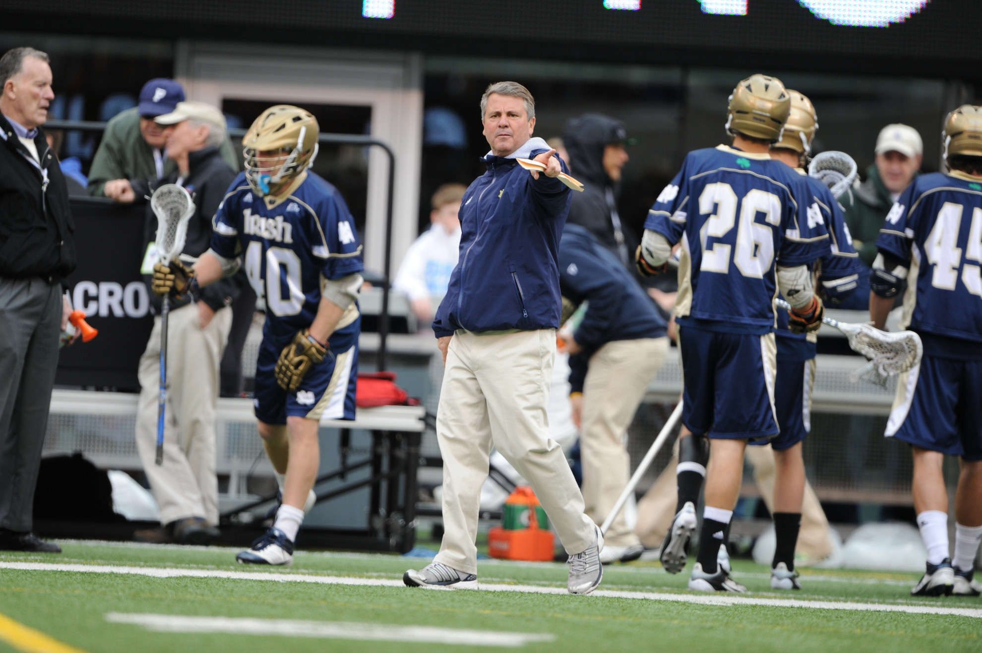 Fighting Irish Name Captains For 2013 Season Head coach Kevin Corrigan has led the Irish to eight straight NCAA tournament appearances.