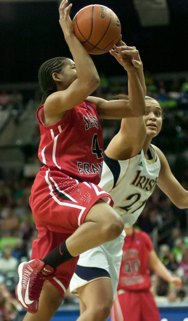 Notre Dame Women's Basketball vs Saint Francis 12-31-2012