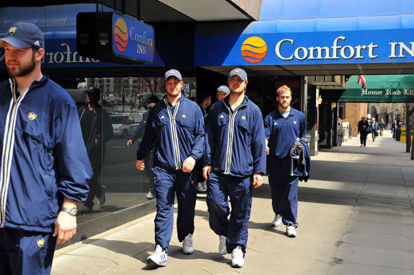 Day 2 - Notre Dame At The NCAA Frozen Four