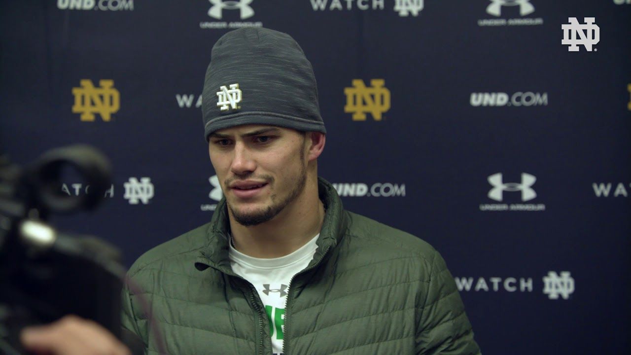 @NDFootball | Drue Tranquill Post Practice Interview Florida State Week (2018)