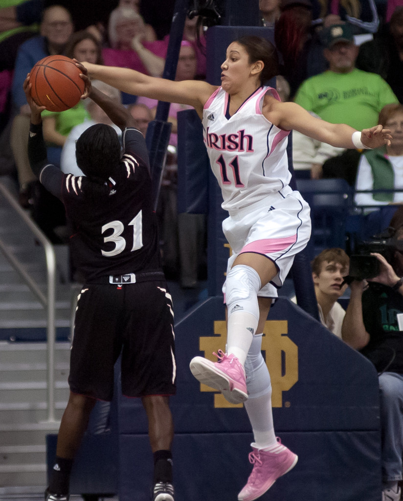 Notre Dame Women's Basketball tops Cincinnati on 02-02-2013