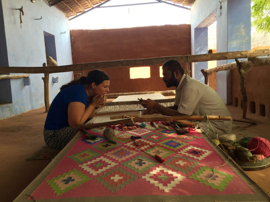 Kiley Adams in India