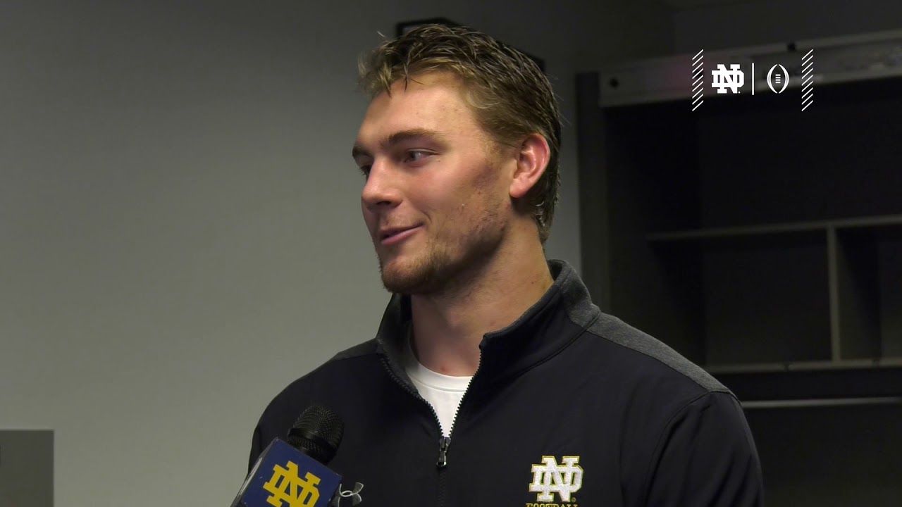 @NDFootball | Brock Wright Post Practice Interview 2018