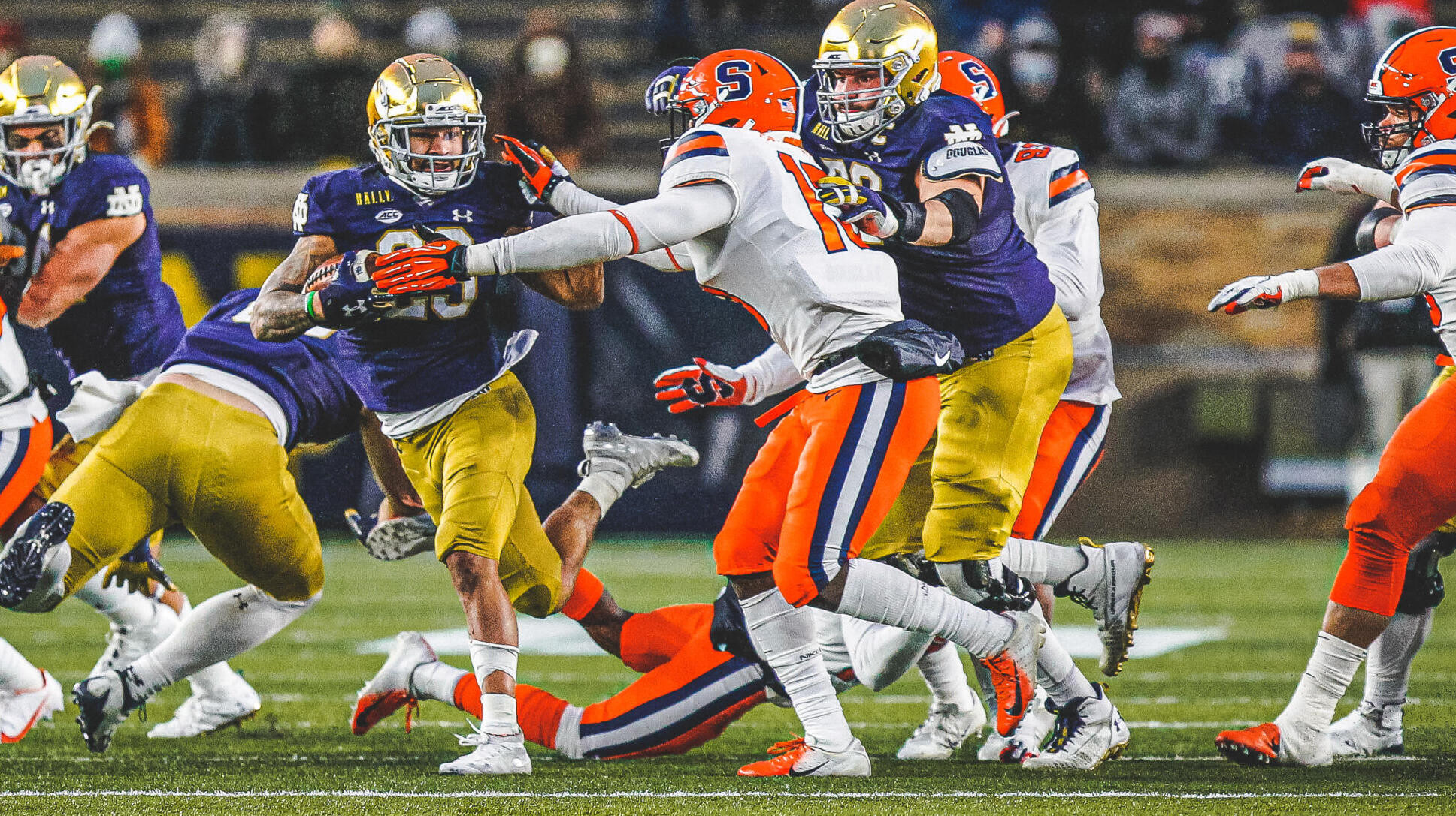 No. 2 Irish Power Past Orange, 45-21 No. 2 Irish Power Past Orange, 45-21
