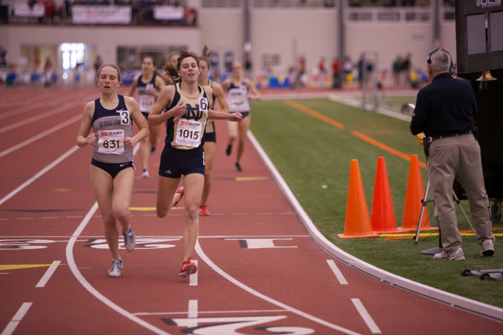 Tracy Breaks Meet, School And Track Record In The Women’s Mile Senior Rebecca Tracy broke the school, track and meet record in the mile with a time of 4:33.53