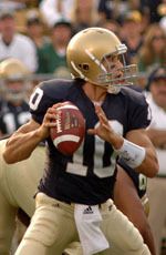 Brady Quinn looks to lead Irish to 7-1 record when facing Navy this weekend