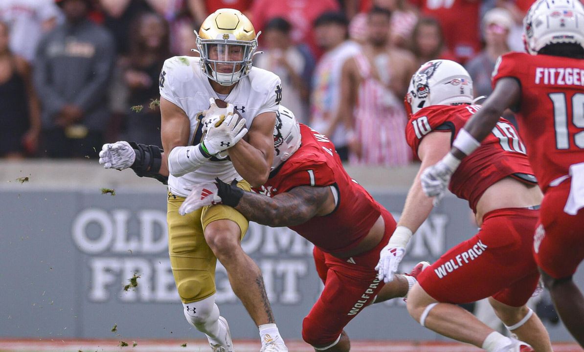 Notre Dame Fighting Irish now 3-0 on the season after defeating NC State –  95.3 MNC
