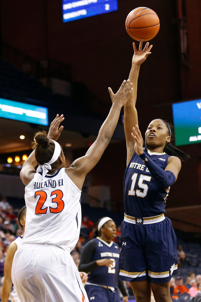 No. 3 Notre Dame 74, Virginia 46