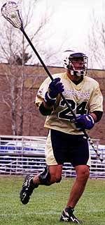 Adam Sargent played three seasons (1995-97) with the Notre Dame men's lacrosse team.  The Irish advanced to the NCAA Tournament in all three seasons.