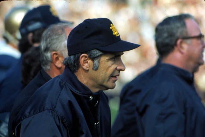 The Irish finish the 1975 campaign, the second under head coach Dan Devine, with a 9-3 record. (File Photo)