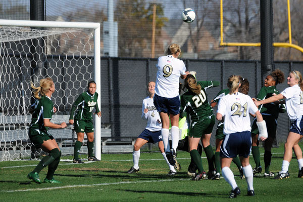 Henderson’s Hat Trick Powers #5/7 Irish Past USF, 5-0 In BIG EAST Quarterfinal Junior forward Lauren Fowlkes (9) had a goal and an assist to help #5/7 Notre Dame post a 5-0 win over South Florida in the quarterfinals of the BIG EAST Championship on Sunday afternoon at Alumni Stadium.