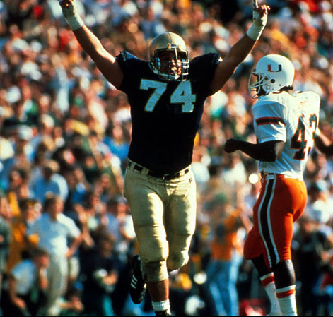 Deceased Members of Irish Football Family To Be Honored During Temple Flag Presentation Former All-America offensive lineman Mirko Jurkovic ('95) will be among those honored before kickoff on Saturday.