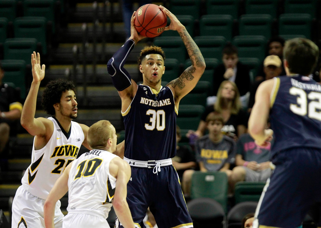 Notre Dame vs. Iowa, 68-62