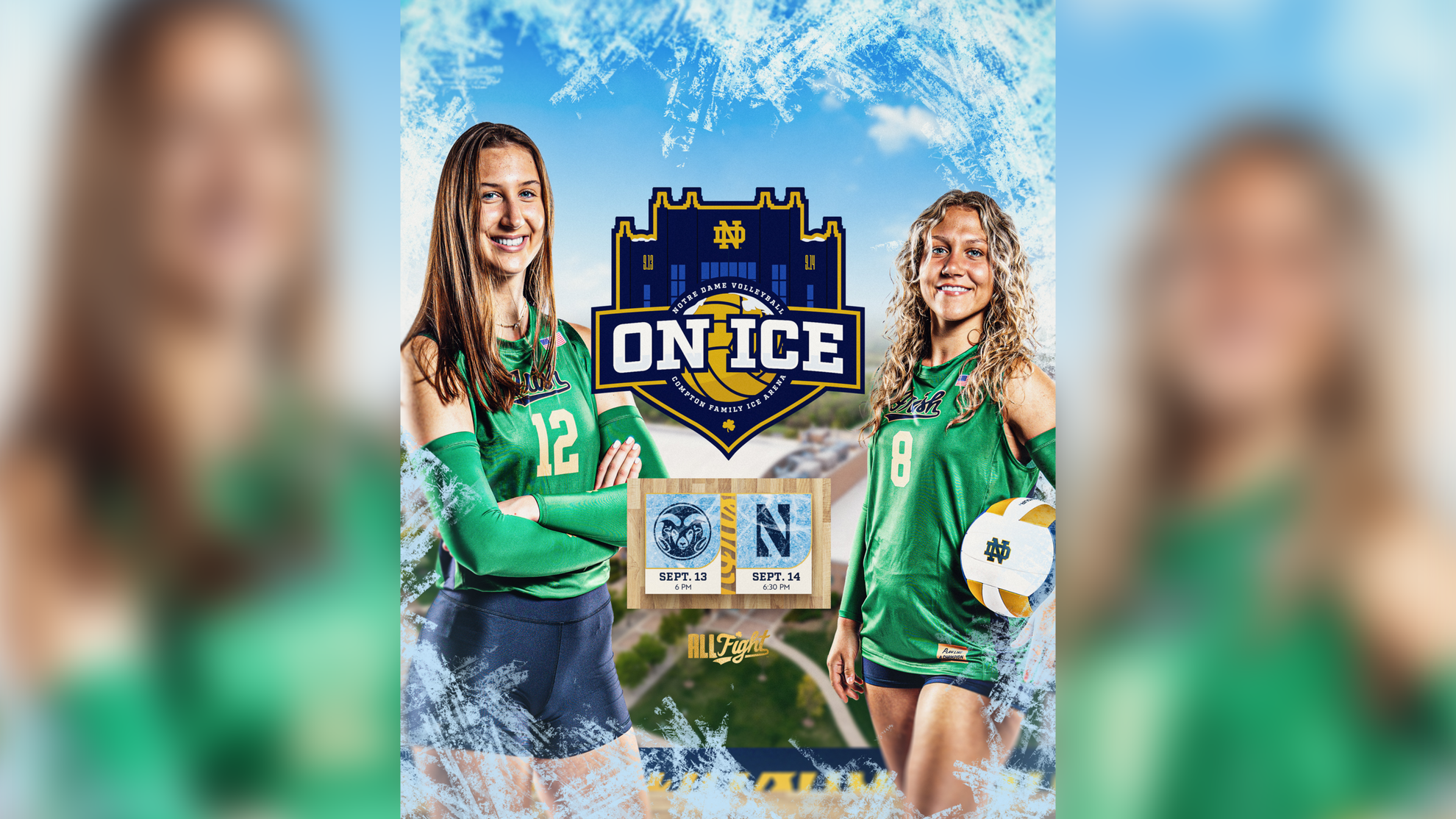 Volleyball On Ice: Irish Set To Play In Compton Family Ice Arena Volleyball On Ice: Irish Set To Play In Compton Family Ice Arena