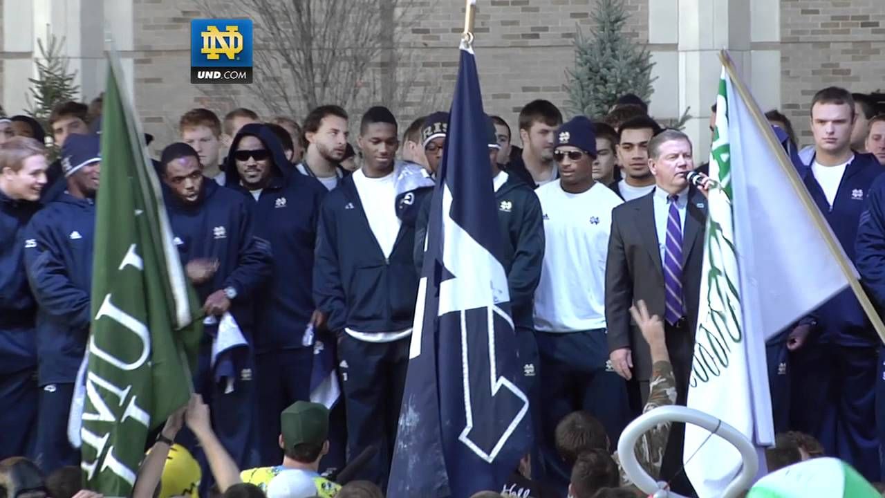 Notre Dame Pep Rally - SC - Oct. 21, 2011