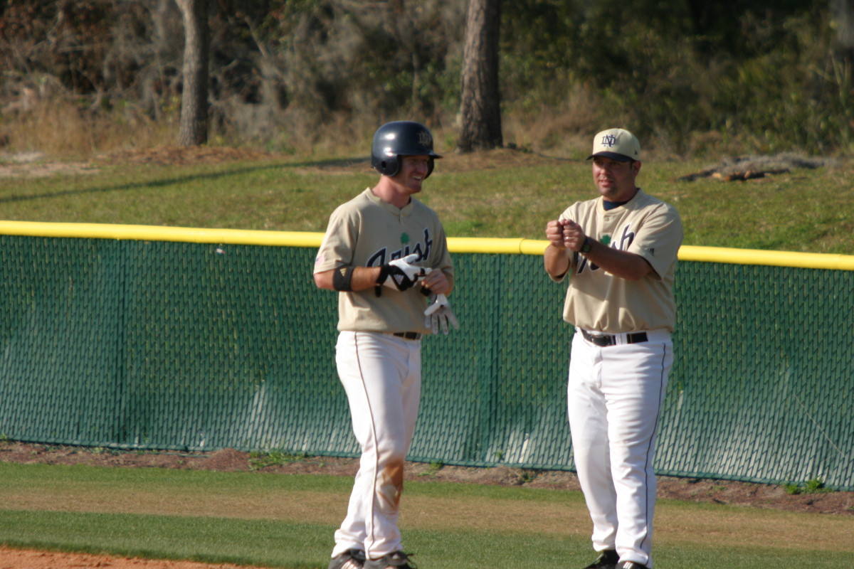 Danny Dressman Named To BIG EAST Weekly Honor Roll Danny Dressman had plenty to smile about over the final five games of the Spring Break trip, helping the Irish go 4-1 in that stretch while batting 11-for-20 with a pair of walks, 6 RBI and 5 runs scored (photo by Pete LaFleur).