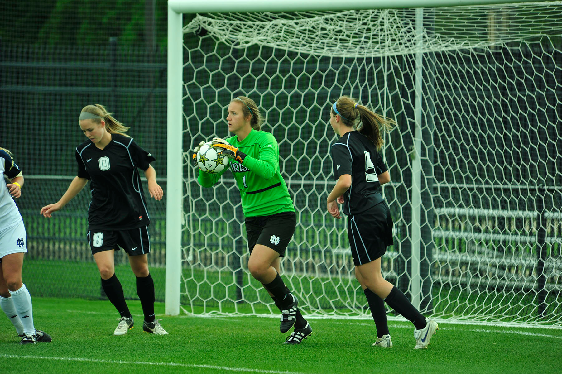 Sarah Voigt Named BIG EAST Goalkeeper Of The Week Sophomore Sarah Voigt is the second Notre Dame player to be named BIG EAST Goalkeeper of the Week during the 2012 season, earning this week's honor after posting a pair of shutouts and collecting eight saves in wins at Providence and Connecticut last weekend.