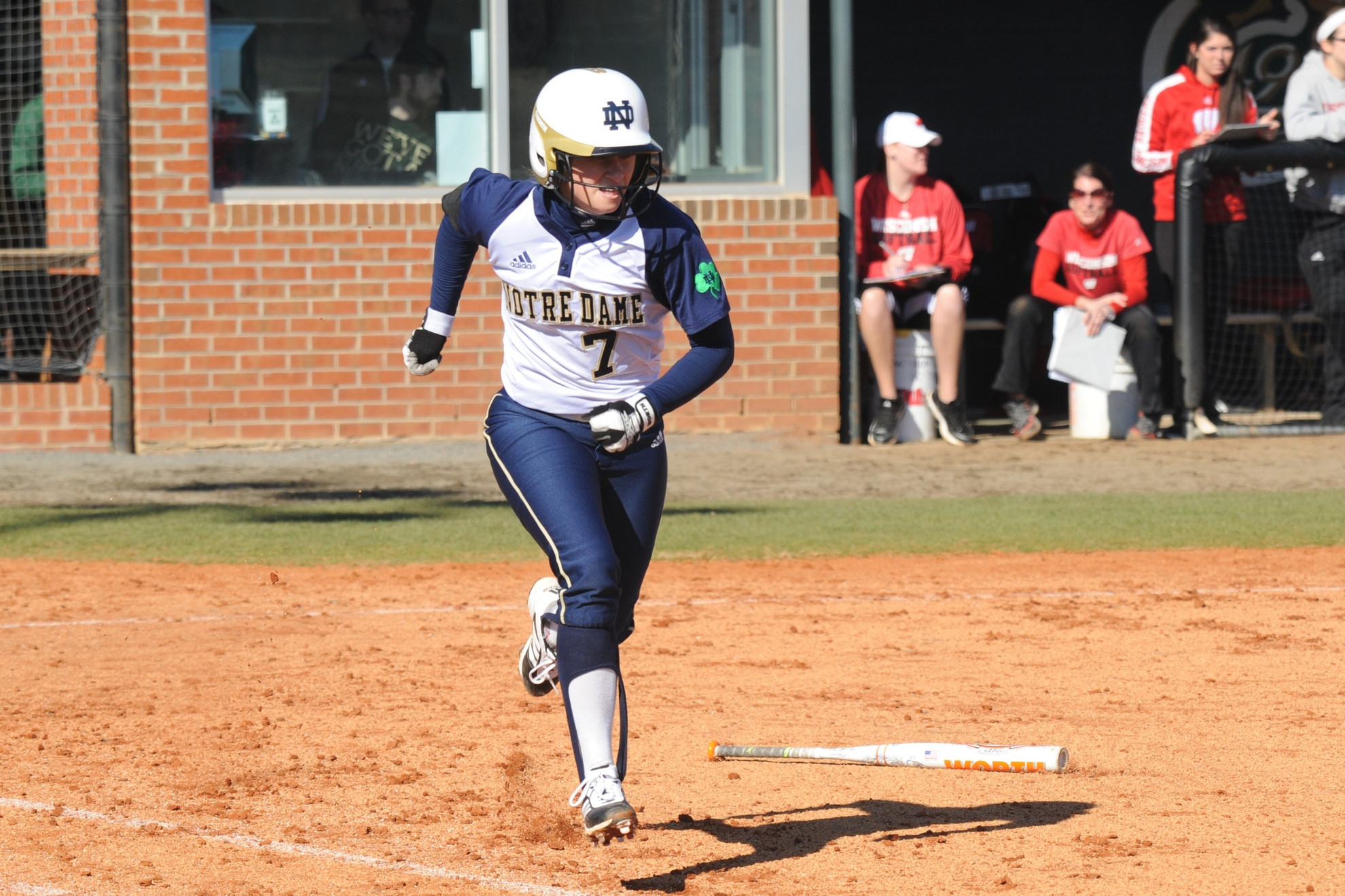 Irish Rout Seton Hall To Complete BIG EAST Opening Sweep Jenna Simon scored two runs in Notre Dame's 10-2 victory over Seton Hall Sunday