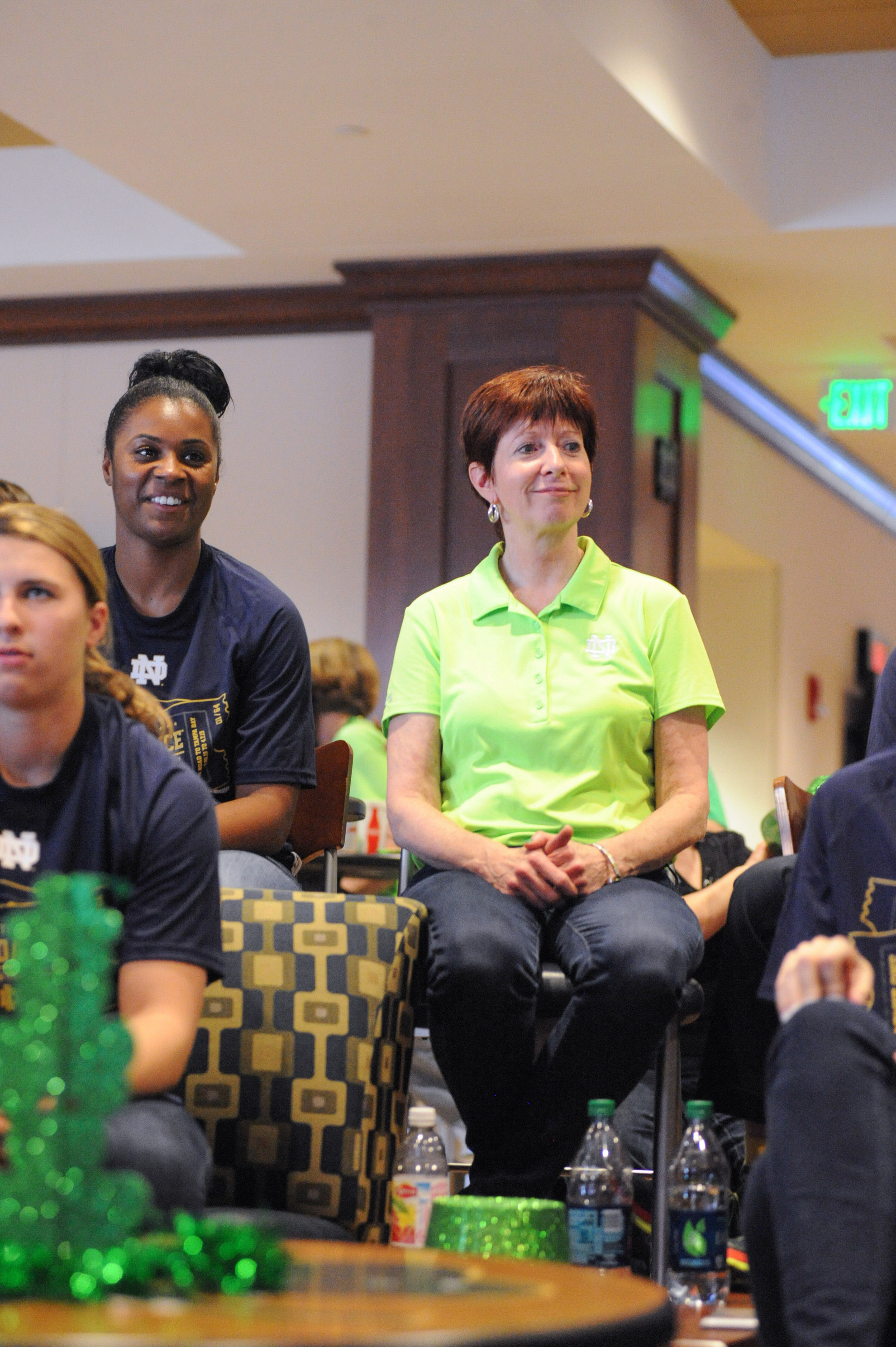 IRISH EXTRA: NCAA Selection Show Creates Memories For Women’s Basketball Team Assistant coach Niele Ivey has been a part of 13 NCAA tournament watch parties during her time at Notre Dame (five as a player, eight as a coach), enjoying a Fighting Irish women's basketball tradition that began in 1997 at head coach Muffet McGraw's home and expanded five years ago when it relocated to Club Naimoli at Purcell Pavilion.