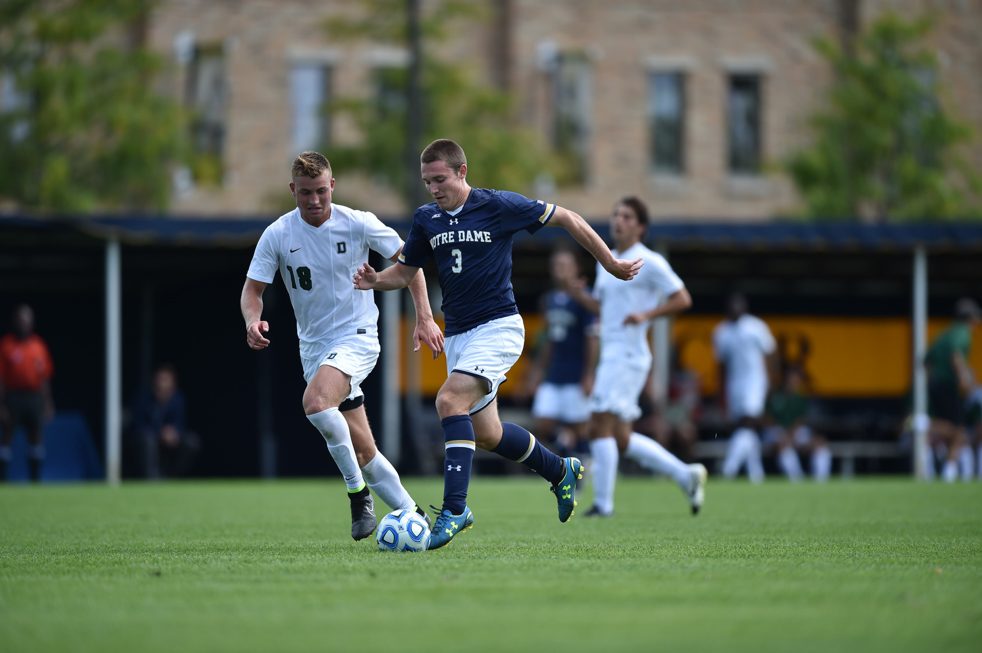 Keys To The Game: Maryland Senior tri-captain Connor Klekota was one of two Notre Dame goal scorers at the 2014 adidas/IU Credit Union Classic