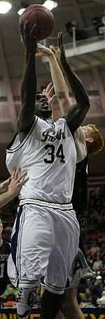 Men’s Basketball Names 2005-06 Team Captains Senior Torin Francis (above) will serve as a 2005-06 team captain along with classmate Chris Quinn.