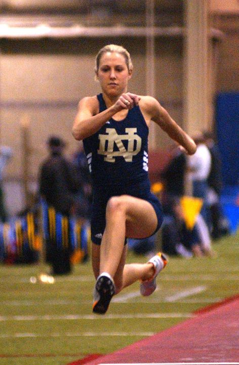 Senior Cassie Gullickson earned wins in the long jump and triple jump at the Purdue Invitational on Saturday afternoon in West Lafayette, Ind.