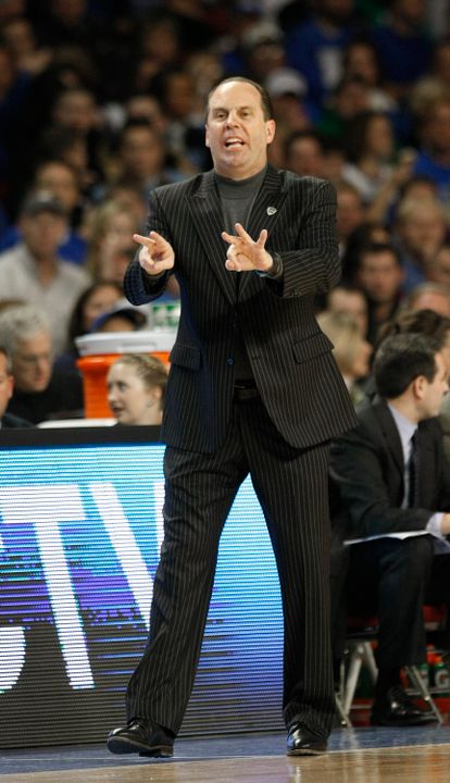 Notre Dame head men's basketball coach Mike Brey