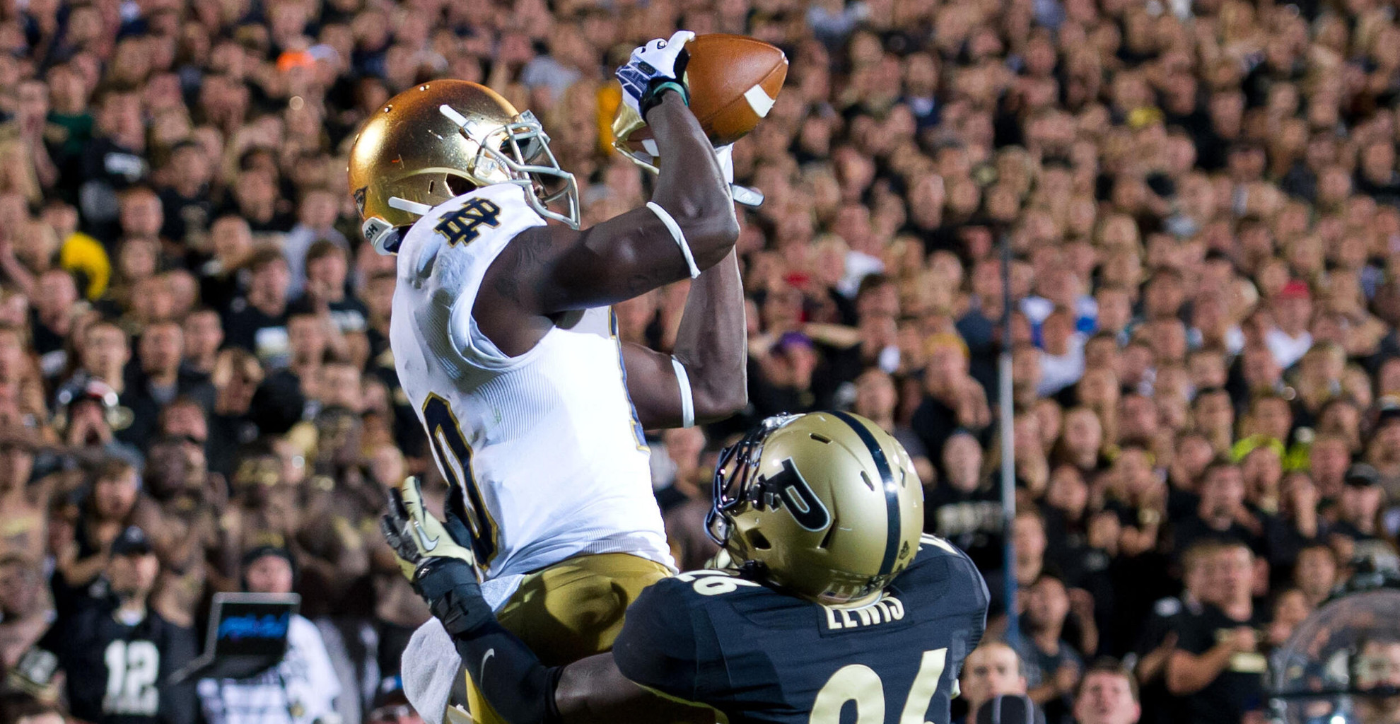 No. 21 Notre Dame Rallies Late, Beats Purdue 31-24 DaVaris Daniels had 167 receiving yards and two fourth-quarter touchdowns.