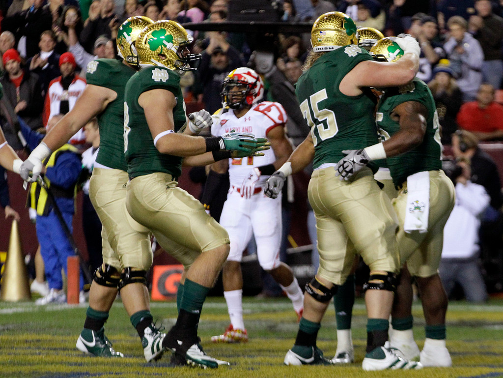 Notre Dame Dominates Maryland, 45-21 (AP)