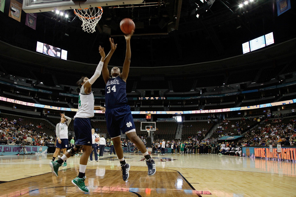 NCAA Women's Final Four Practice (AP)
