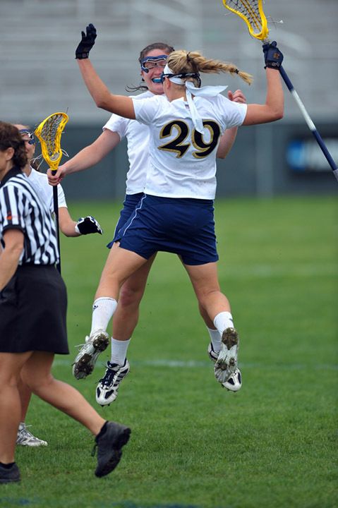 Seniors Jackie Doherty and Shaylyn Blaney are looking forward to the start of the 2011 Notre Dame women's lacrosse season.