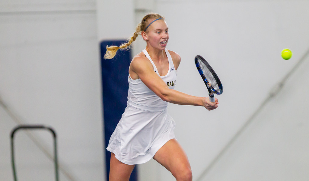 Cameron Corse during the ACC match between University of Notre Dame vs. University of Louisville at Eck Center on March 8, 2019 in South Bend, Indiana.
