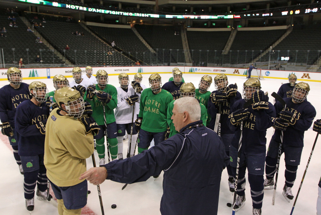 NCAA Frozen Four Semifinals - vs. Minnesota Duluth (AP)